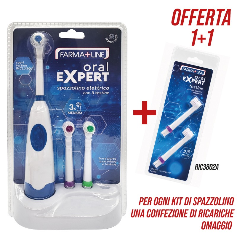 AAZ SPAZZOLINO ELETTRICO 3 TESTINE SET SPAZZOLINO SPA2771A+RIC380