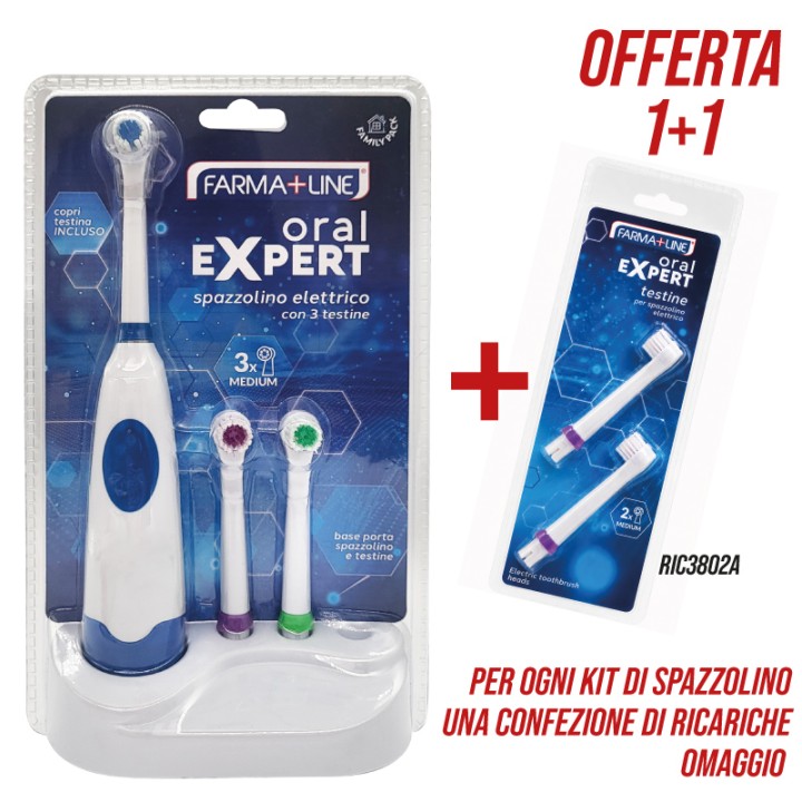 AAZ SPAZZOLINO ELETTRICO 3 TESTINE SET SPAZZOLINO SPA2771A+RIC380