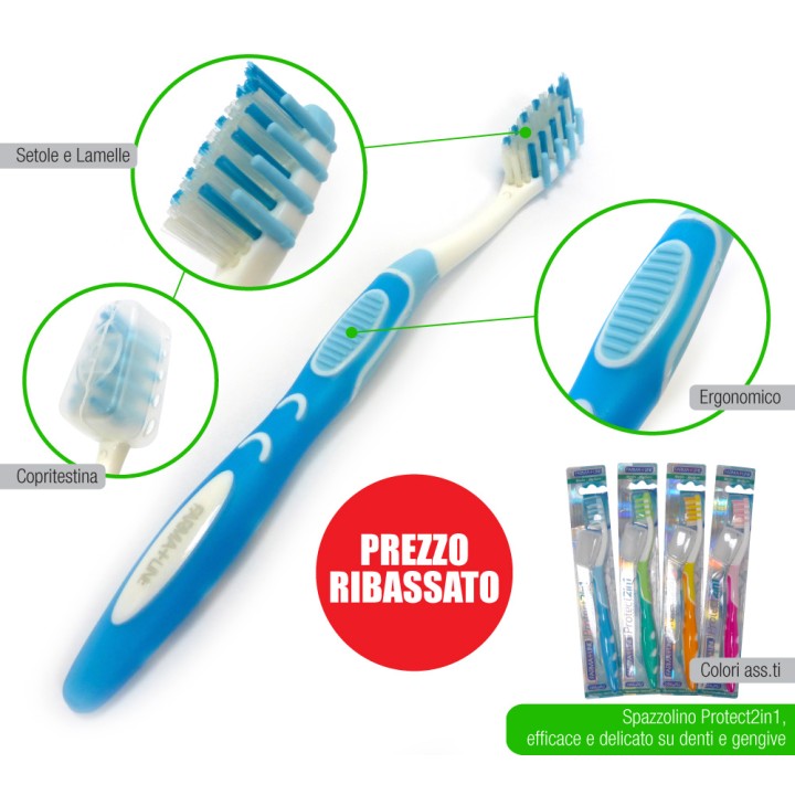 ABP SPAZZOLINO DENTI 2IN1 C/CAPP ORALPI