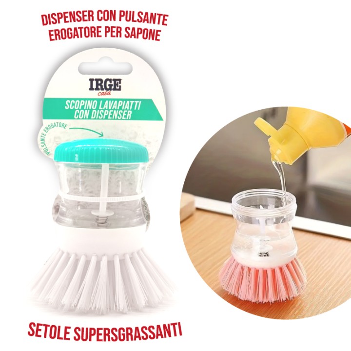 BEC SPAZZOLA CON DISPENSER SAPONE