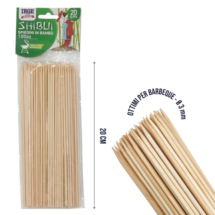 CGL SPIEDINI IN BAMBOO 100PZ 20X3