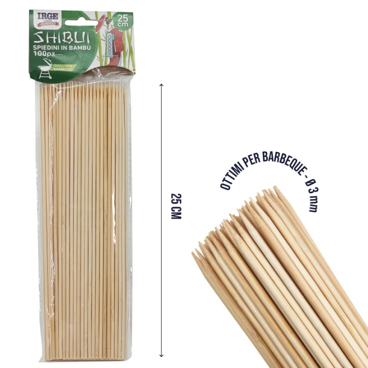 CGM SPIEDINI IN BAMBOO 100PZ 25X3
