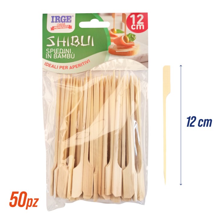 CGG SPIEDINI BAMBOO PICCOLI 50PZ 12CM