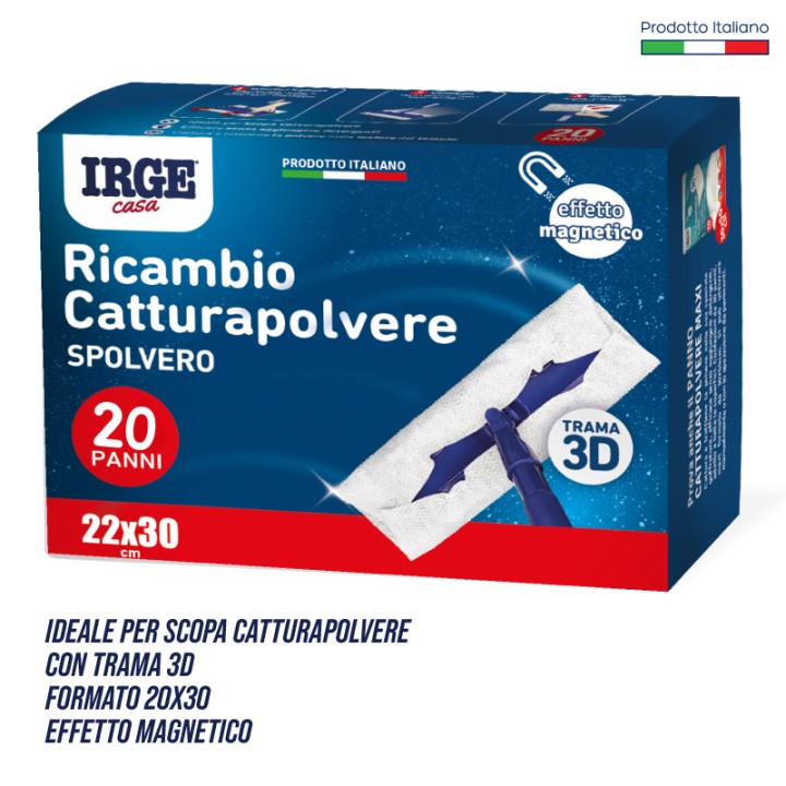 ABF PANNO CATTURAPOL.SPOLVERELLO 20PZ 22X30CM EFFETTO MAGNETICO