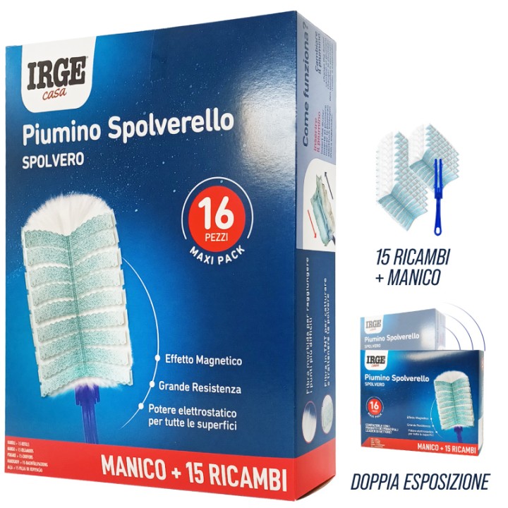 ADT SPOLVERELLO PIUMINO 15PZ + MANICHET