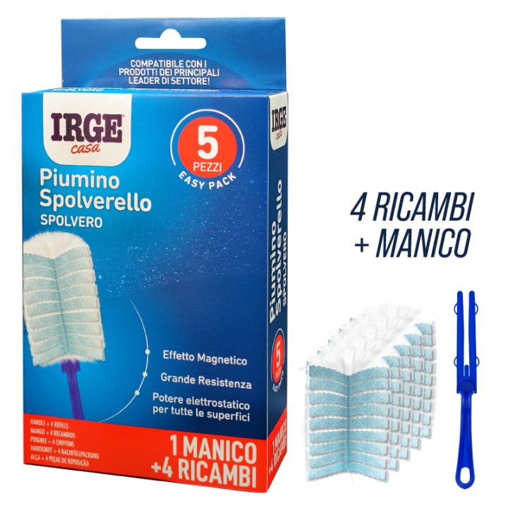 ADM SPOLVERELLO PIUMINO 4 RICAMBI+MAN
