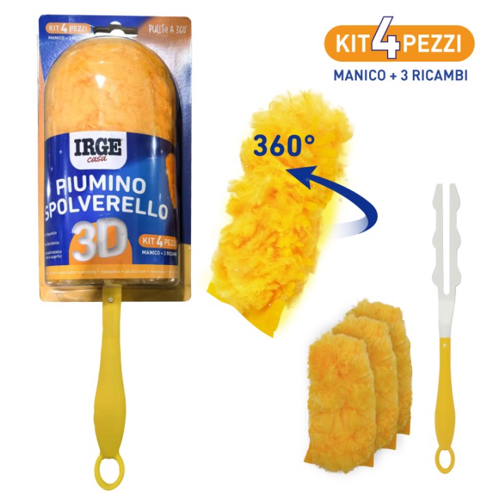 ADH PIUMINO SPOL.3D KIT4PZ (1MANICO+3RIC