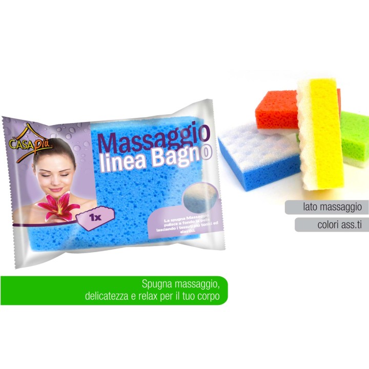 BMC SPUGNA BAGNO MASSAG RETTAN 13.5X8X4