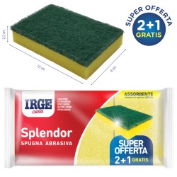 AFO SPUGNA SPLENDOR ABRAS. 12X8X2.5 3PZ