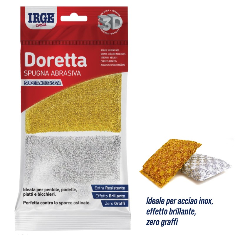 AFF SPUGNA INOX DORETTA IRGE 2PZ
