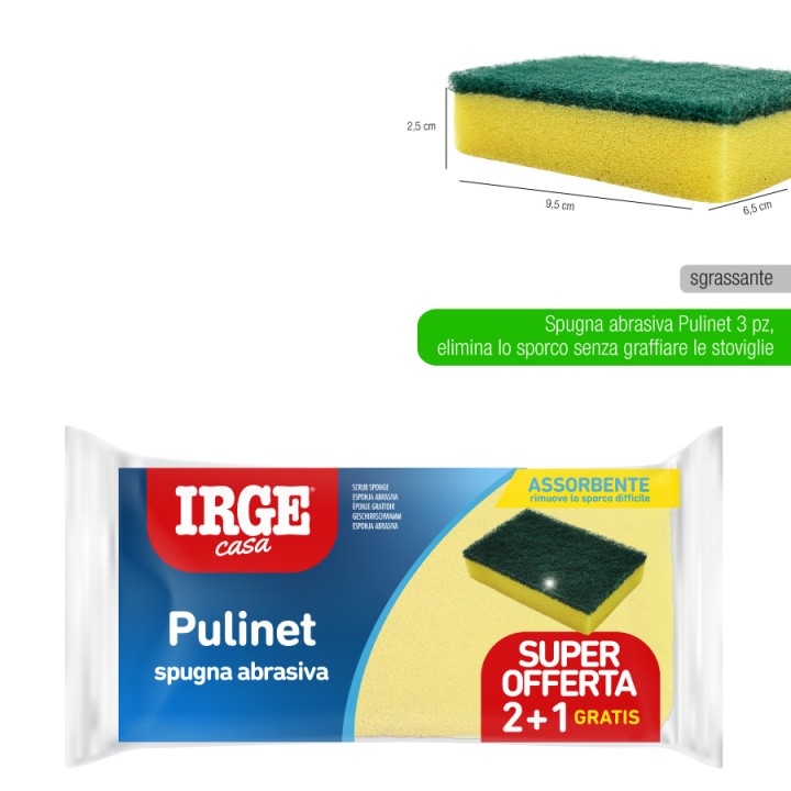AFS SPUGN ABRAS. PULINET 9.5x6.5x2.5 3P