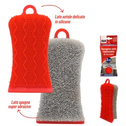 AEO SPUGNA IN SILICONE CON SPAZZOLA