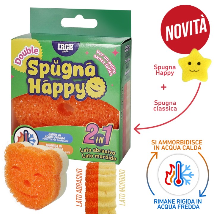 AEB SPUGNA HAPPY DOUBLE 10X10X4CM