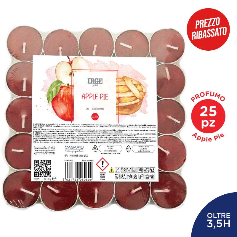FBV CANDELA 25 TEALIGHTS APPLE PIE