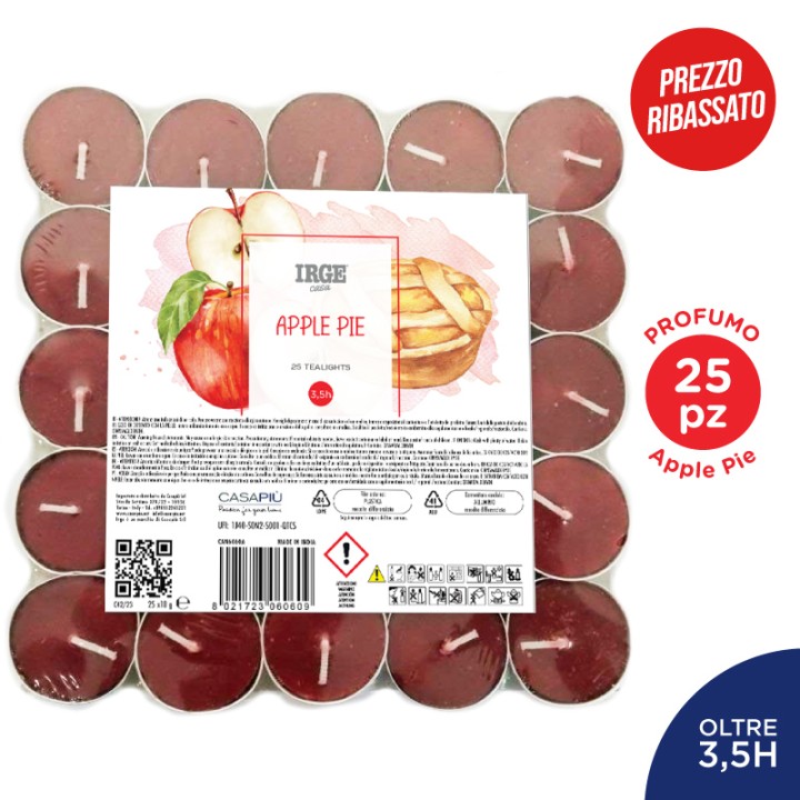 FBV CANDELA 25 TEALIGHTS APPLE PIE