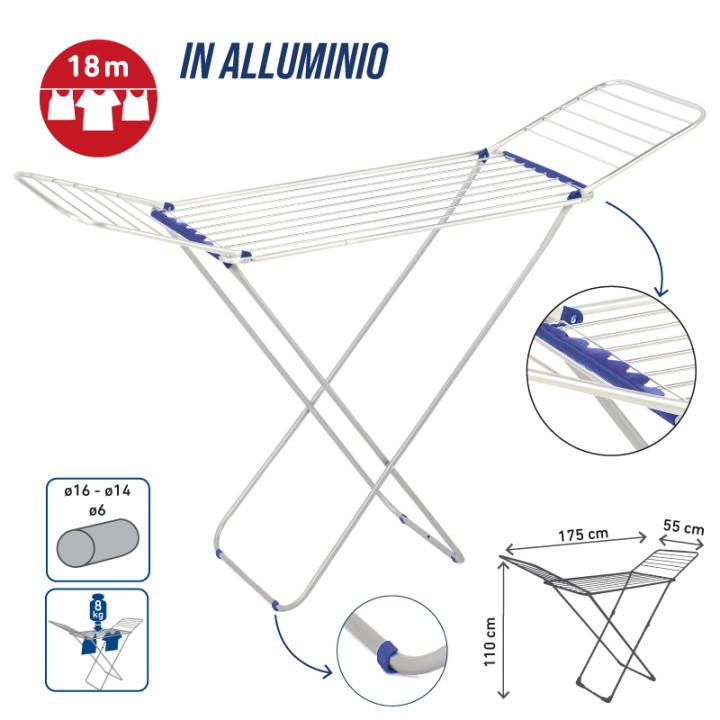 ABF STENDINO ALLUMINIO 18 METRI
