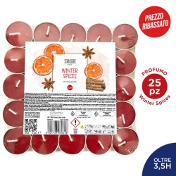FBX CANDELA 25 TEALIGHTS WINTER SPICES