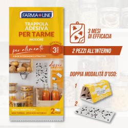 CAZ TRAPPOLA ADESIVA X TARME ALIMENTI 2P