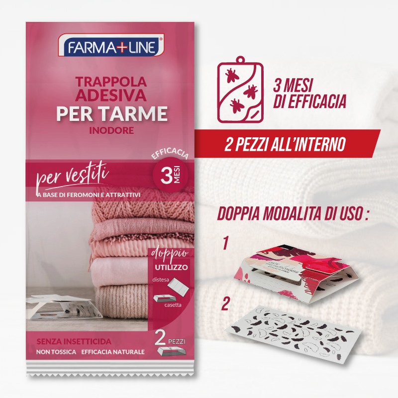 CDV TRAPPOLA ADESIVA X TARME VESTITI 2PZ