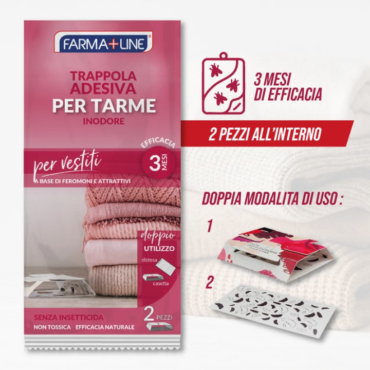 CDV TRAPPOLA ADESIVA X TARME VESTITI 2PZ