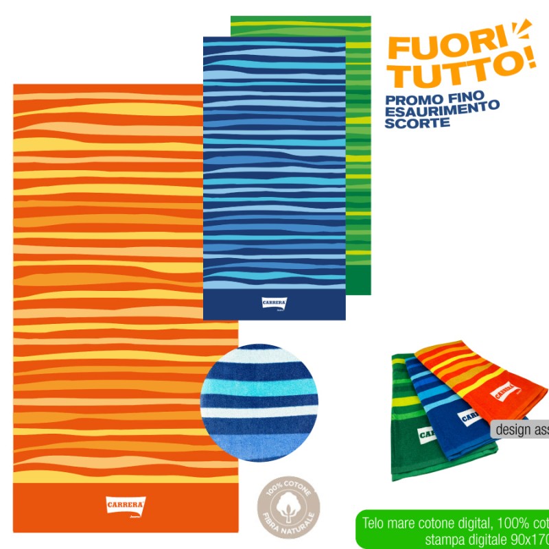 ACG TELO MARE COTONE COLORS 85X160