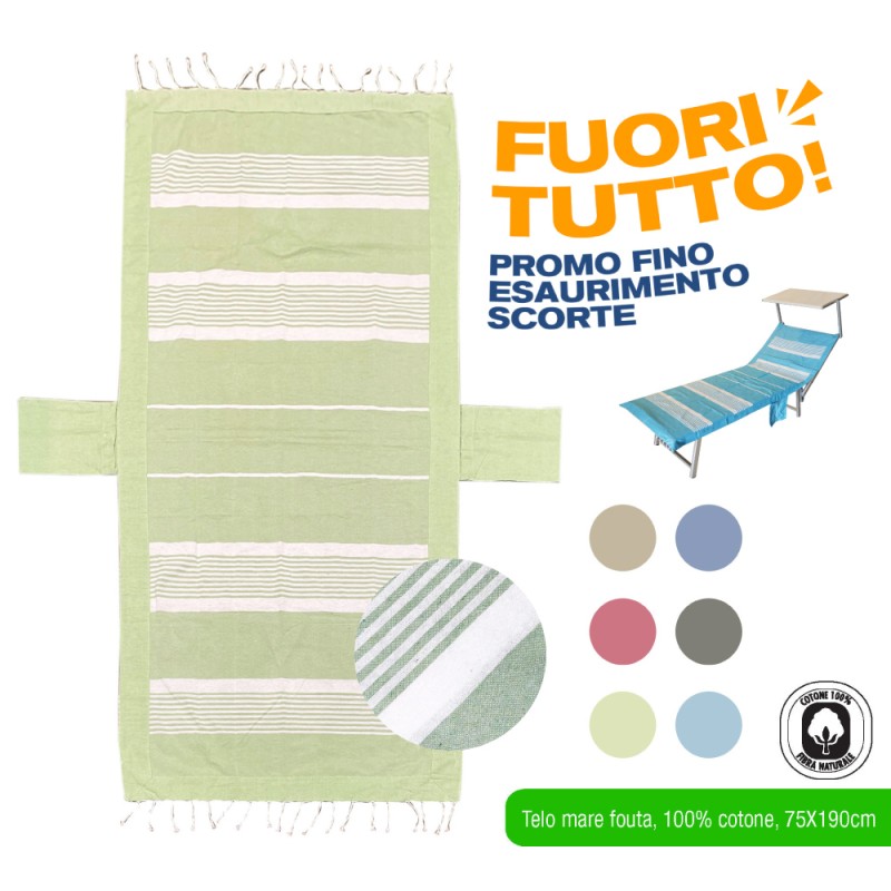 ACF TELO MARE FOUTA LETTINO 75X190