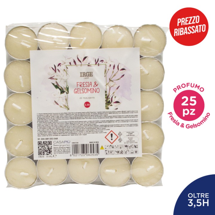 FBB CANDELA 25 TEALIGHTS FRESIA GELSOMIN