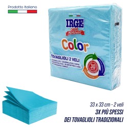 CFF TOVAGLIOLO 2V 33X33 AZZURRO 30PZ