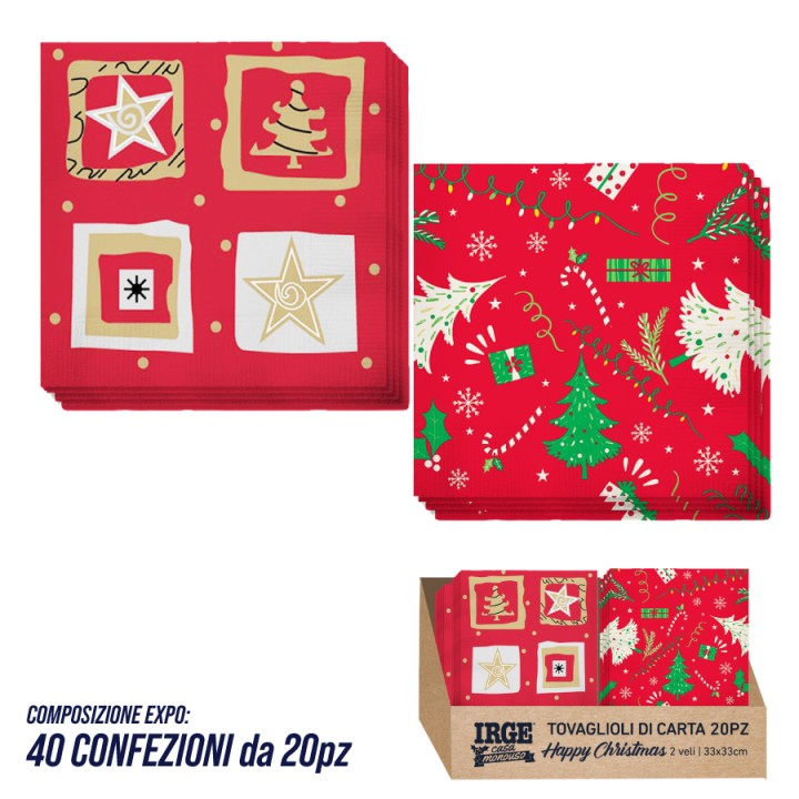 CMA EXPO 40 TOV HAPPYCHRISTMA 33X33 20PZ