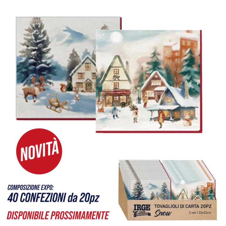 CIA EXPO 40 TOVAGLIOLI SNOW 33X33 20PZ