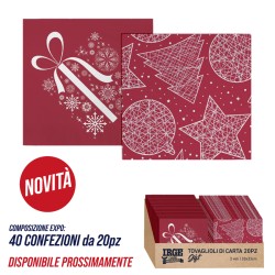 CLA EXPO 40 TOVAGLIOLI GIFT 33X33 20PZ