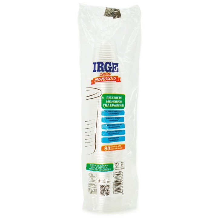 ABE BICCHIERI ACQUA TRASP 80 PZ 180CC