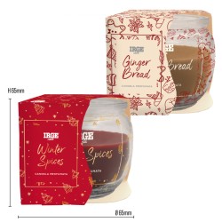 BPA CANDELA PROF ROTONDA 70GR NATALE WINTER SPICES+GINGER BREAD