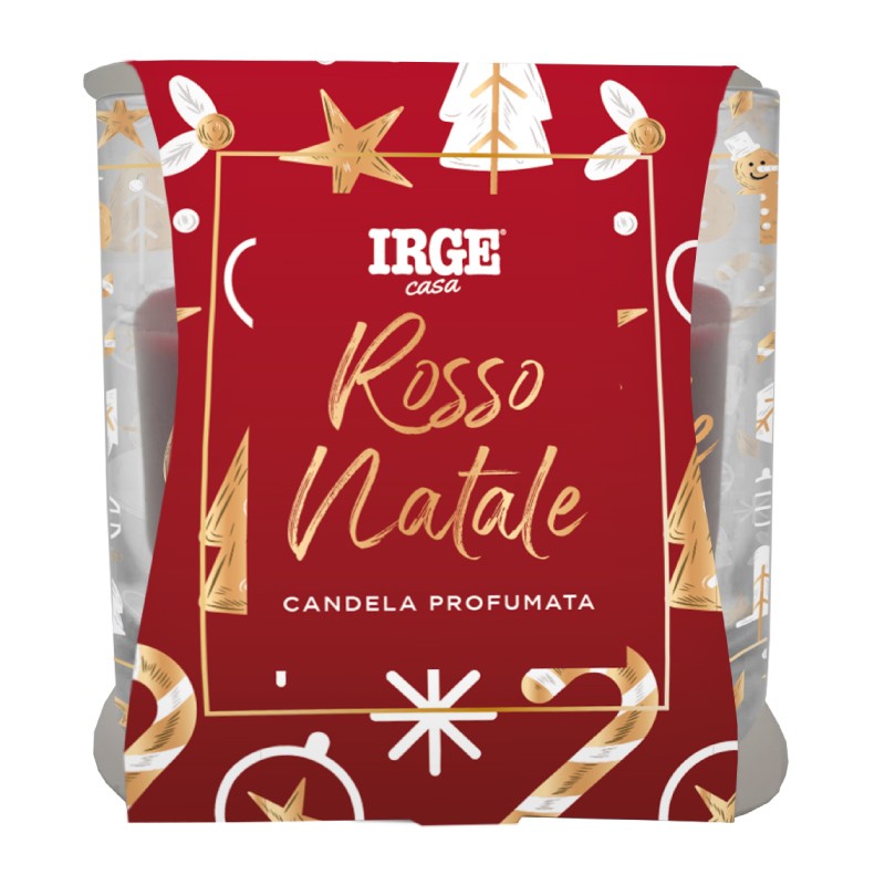 BRA CANDELA PROF BICCHIERIN 70GR NATALE ARANCIA E CANNELLA + ROSSO NAT