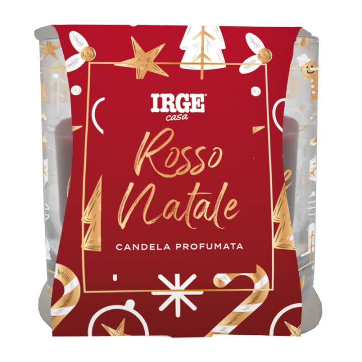 BRA CANDELA PROF BICCHIERIN 70GR NATALE ARANCIA E CANNELLA + ROSSO NAT