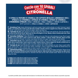 ABQ COCCIO + SPIRALI CITRONELLA 10 PZ