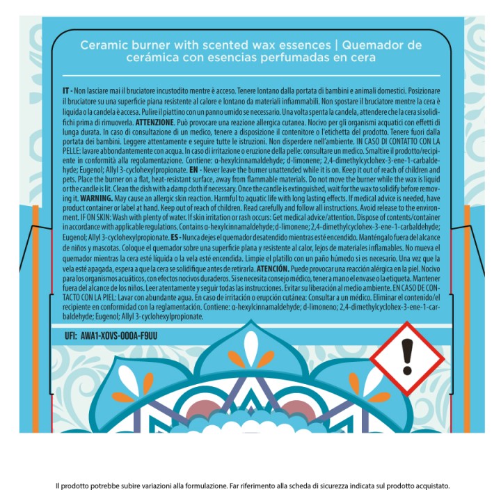 GAA BRUCIATORE+TAV.CERA 6PZ GELSOMINO