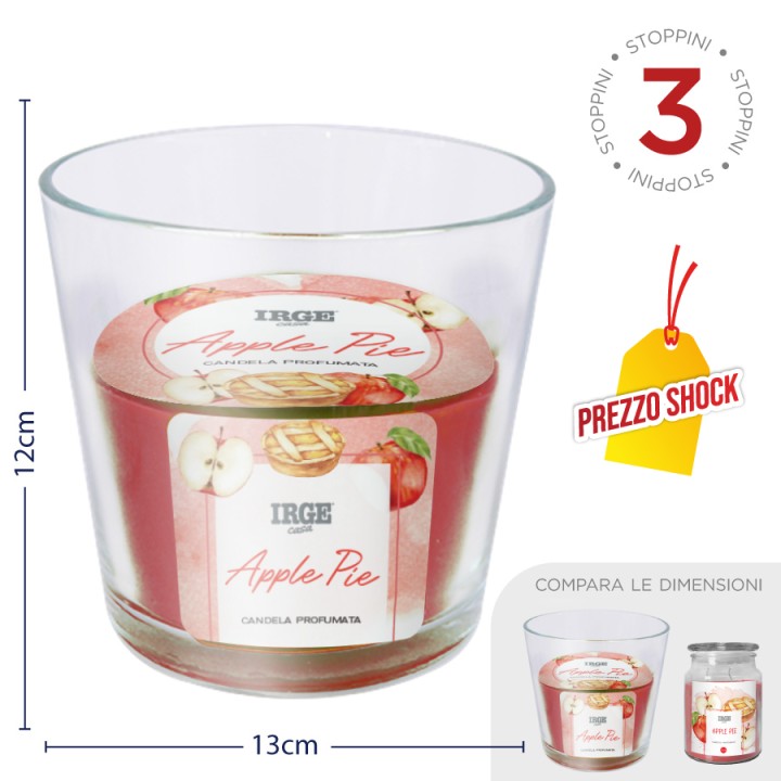 EDC CANDELA APPLE PIE VASO 460G