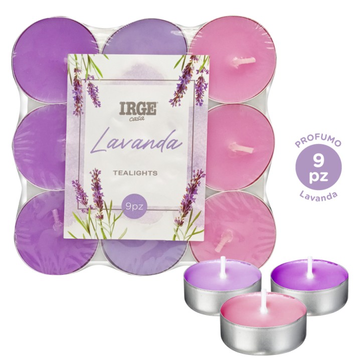 FDC TEALIGHT SFUMATE LAVANDA 9PZ
