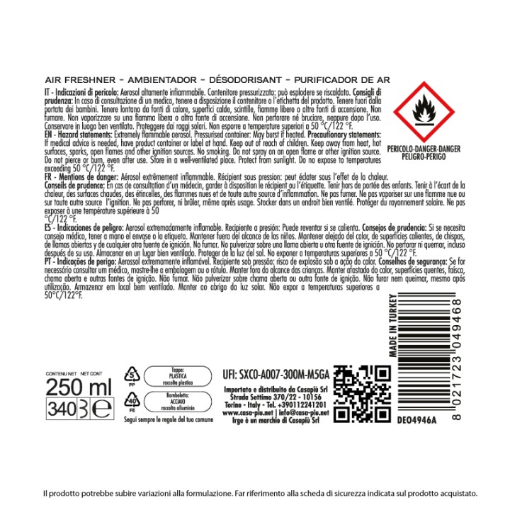 BGE DEO IRGE 250 ML LAVANDA AUTOMATIC