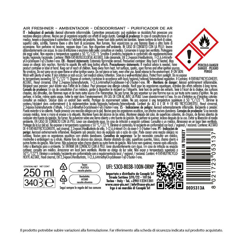 BFO DEO IRGE 250 ML MELOGRANO AUTOMATIC