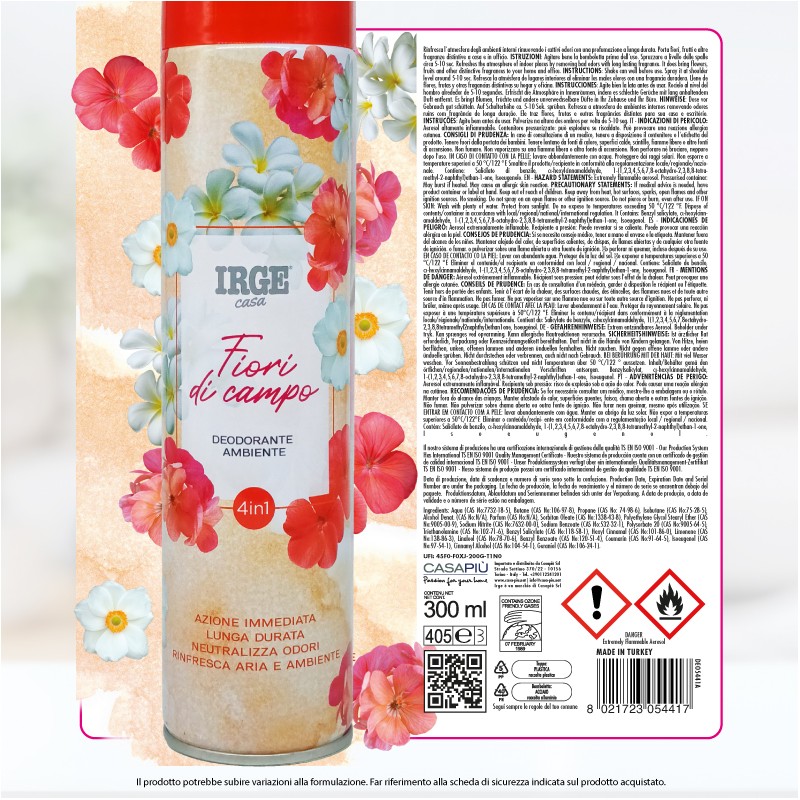 ABL DEO IRGE 300 ML FIORI DI CAMPO