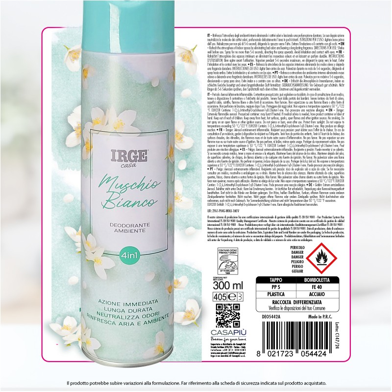 ABL DEO IRGE 300 ML MUSCHIO BIANCO