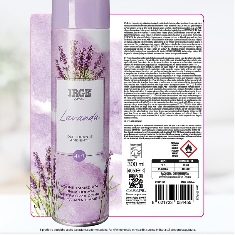 ABI DEO IRGE 300 ML LAVANDA