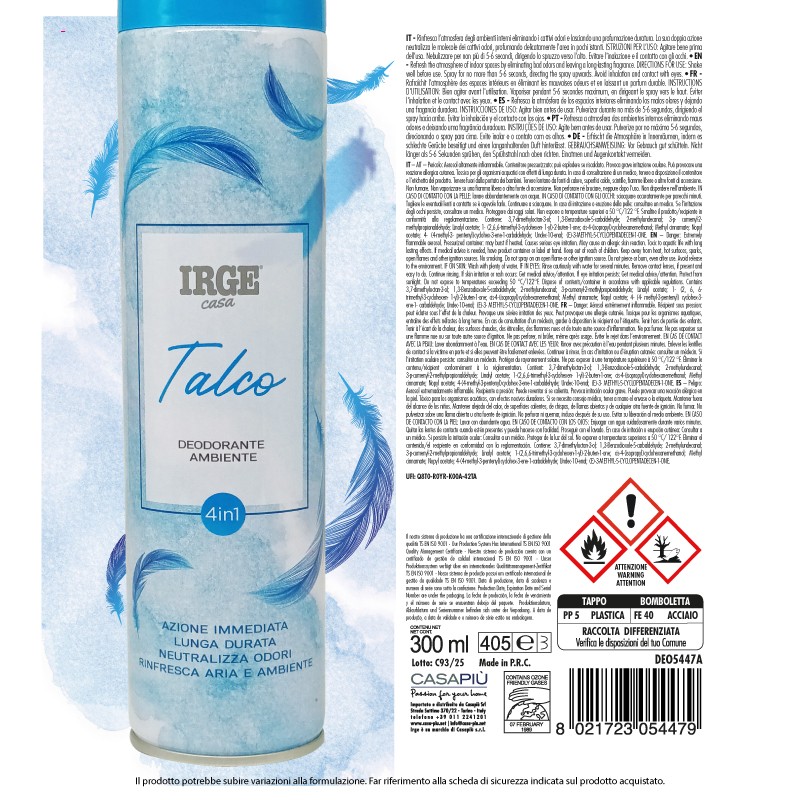 ABL DEO IRGE 300 ML TALCO