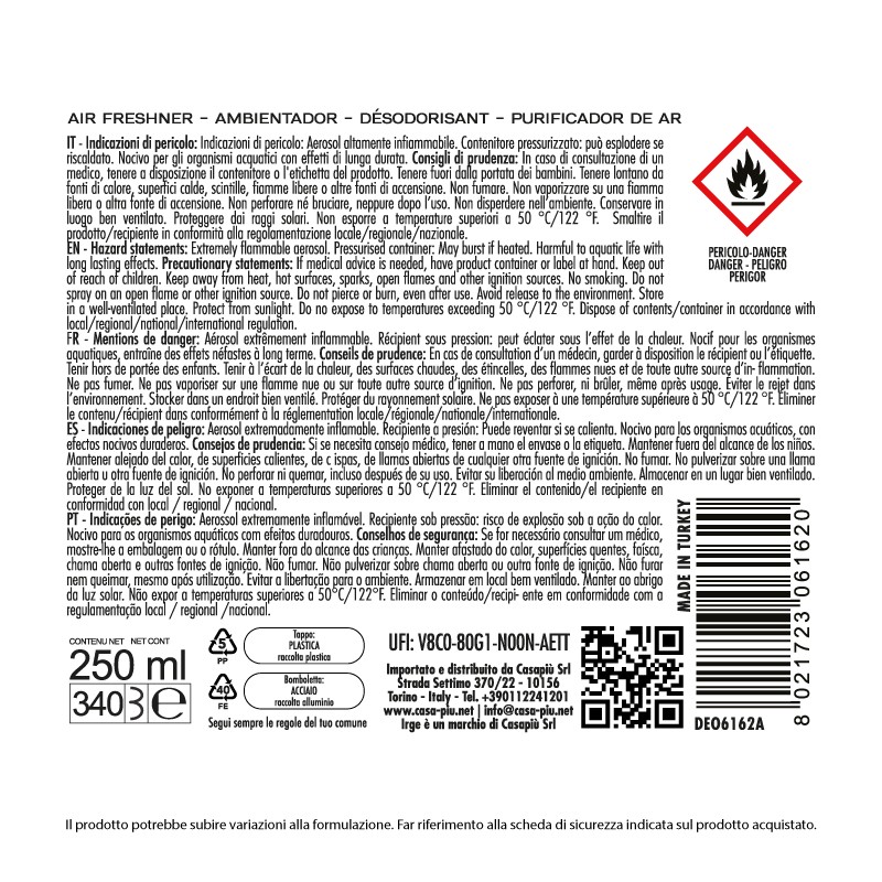 BFE DEO IRGE 250ML AMBRA/SAND AUTOMAT#I