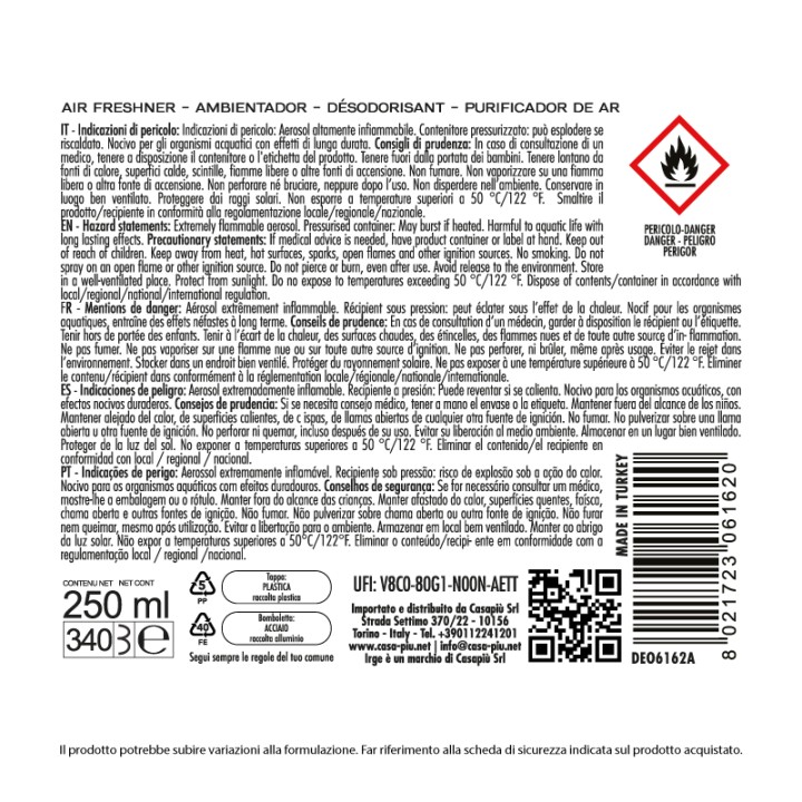 BFE DEO IRGE 250ML AMBRA/SAND AUTOMAT#I