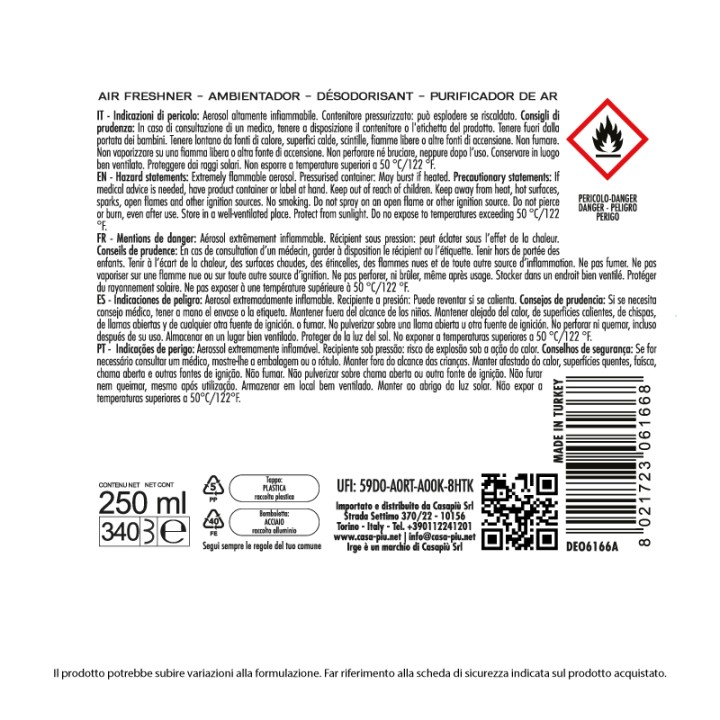 BFG DEO IRGE 250ML  F. COTONE AUTOMAT