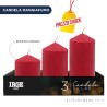 FEV CANDELE PILLAR ROSSE 5X7.5/10/12.5