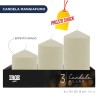 FEQ CANDELE PILLAR AVORIO 6X7.5/10/13